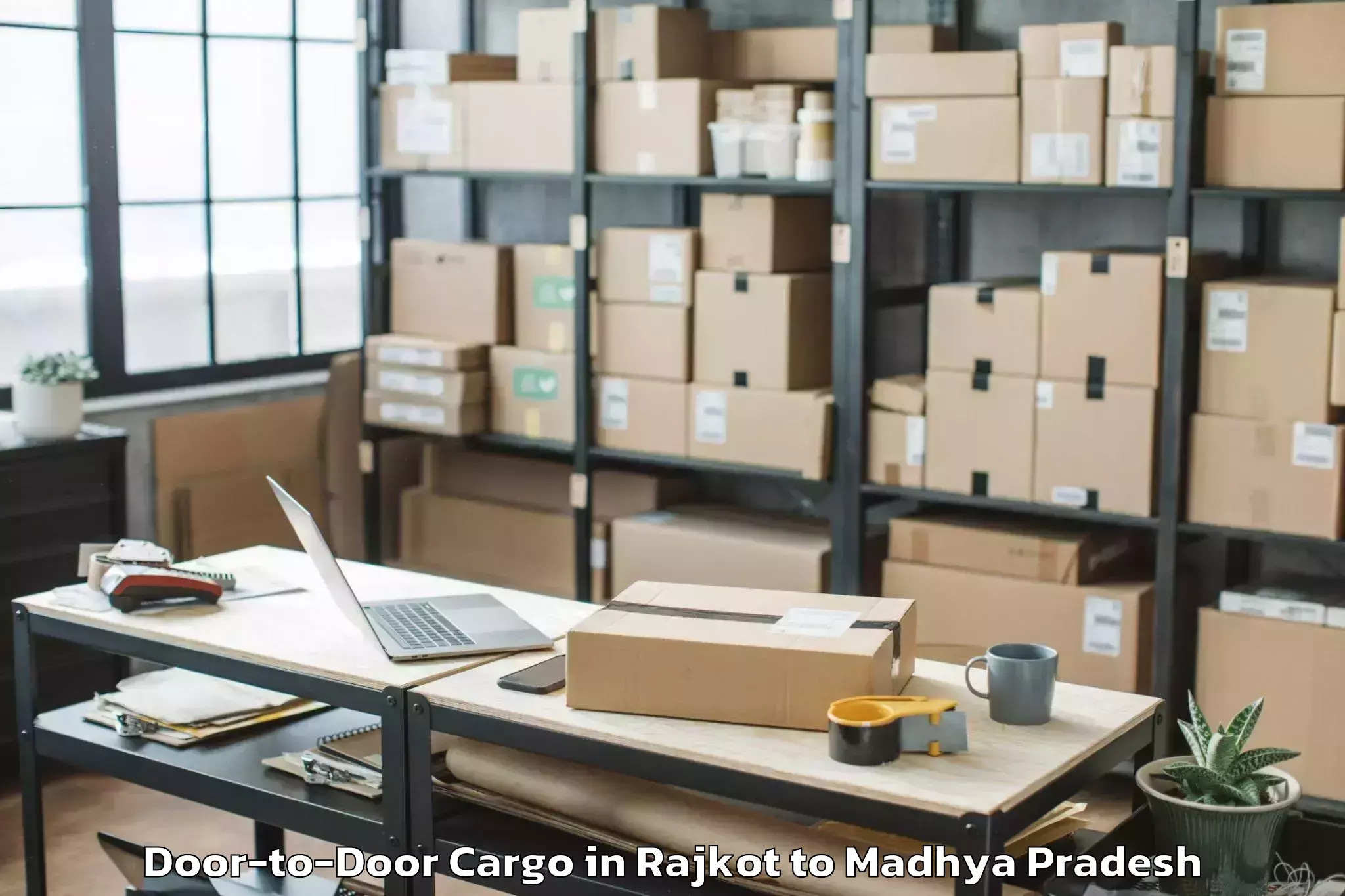 Quality Rajkot to Madhya Pradesh Door To Door Cargo